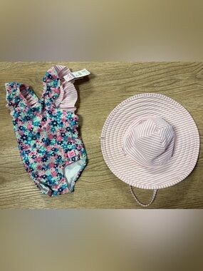 Rufflebutts Swimsuit and Hat